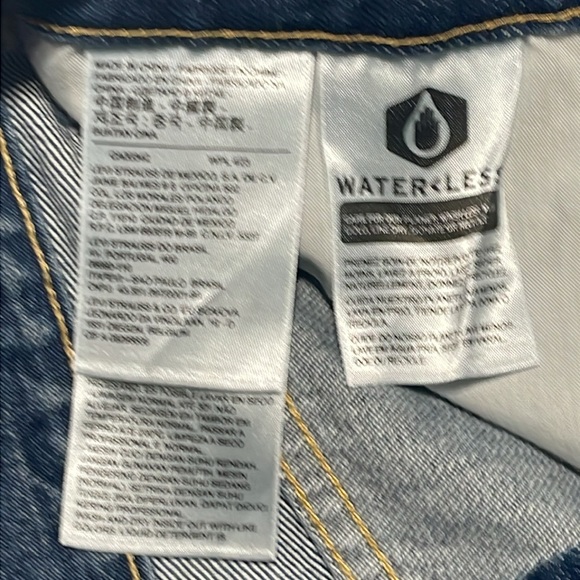 Levi’s Denim Mom Skirt Big E Size 31 Preowned - Picture 10 of 13